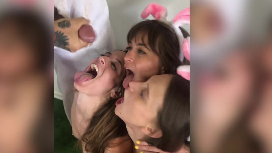 Abbie Maley, Riley Reid and Lena The Plug: Three Happy Sluts